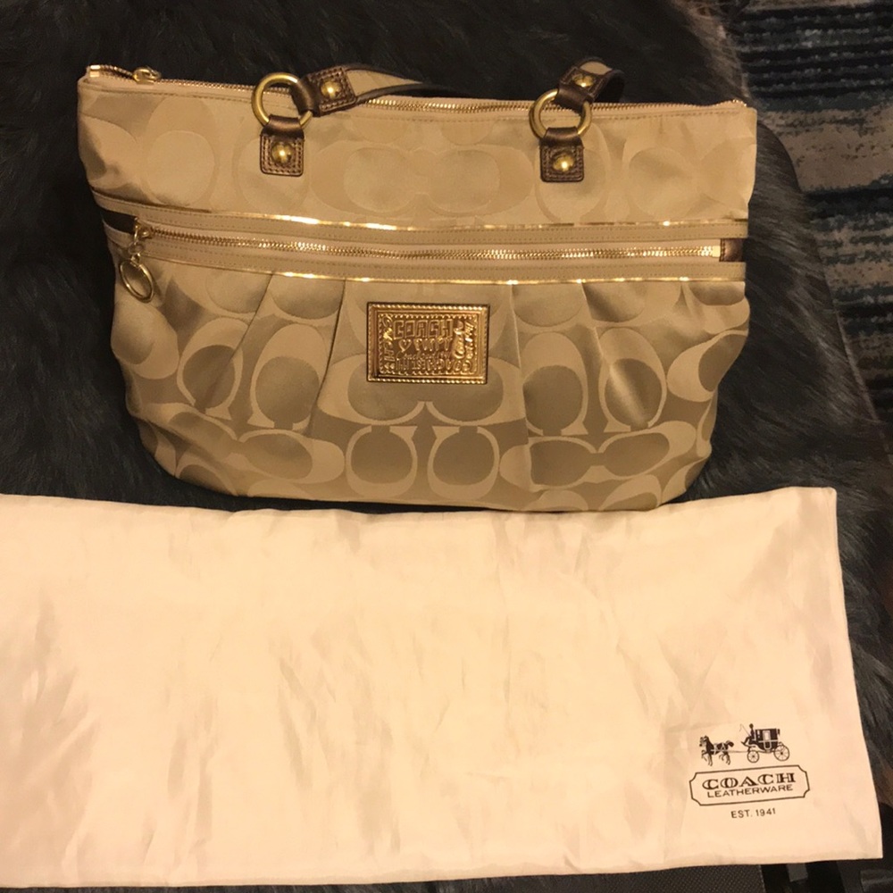 Authentic monogram Coach bag